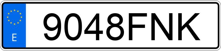 Numer rejestracyjny 9048FNK posiada RENAULT CLIO