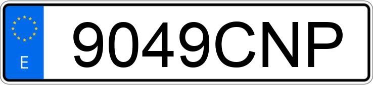 Numer rejestracyjny 9049CNP posiada RENAULT KANGOO