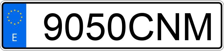 Numer rejestracyjny 9050CNM posiada MERCEDES G 300 (463)