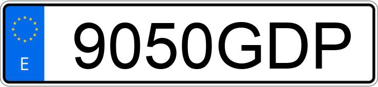 Numer rejestracyjny 9050GDP posiada YAMAHA YBR 250