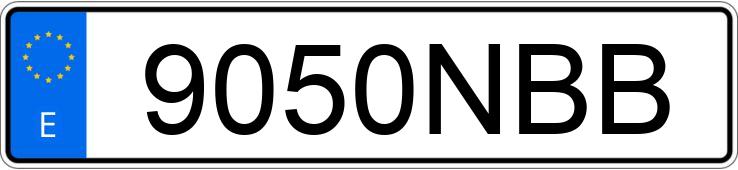 Numer rejestracyjny 9050NBB posiada MG EHS Numer rejestracyjny 9050NBB posiada MG EHS
