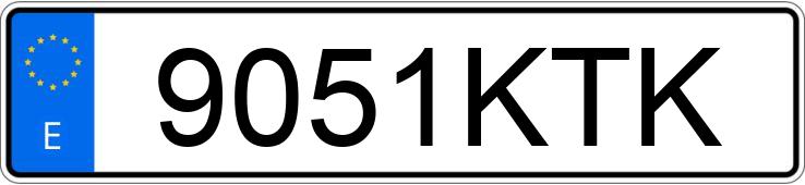 Numer rejestracyjny 9051KTK posiada RENAULT KANGOO