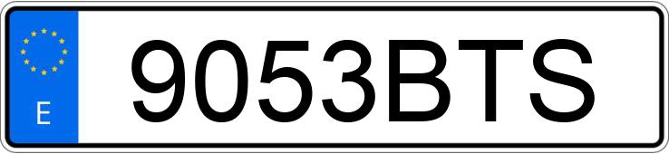 Numer rejestracyjny 9053BTS posiada VOLKSWAGEN PASSAT