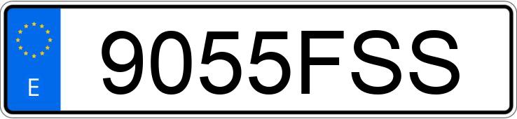 Numer rejestracyjny 9055FSS posiada BMW SERIE 1