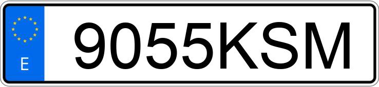 Numer rejestracyjny 9055KSM posiada VOLKSWAGEN CADDY