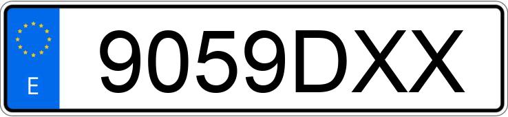 Numer rejestracyjny 9059DXX posiada KIA CARNIVAL