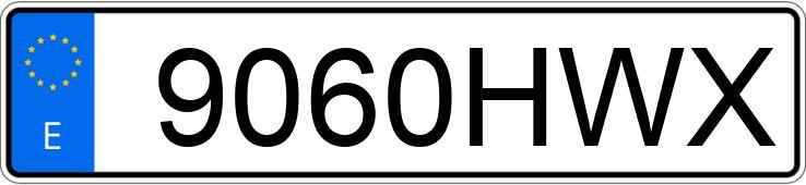 Numer rejestracyjny 9060HWX posiada BMW R 1200