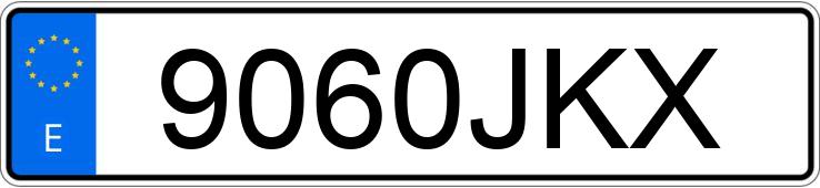 Numer rejestracyjny 9060JKX posiada SEAT IBIZA