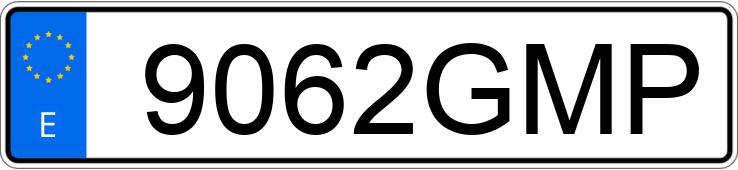 The registration number 9062GMP has RENAULT CLIO