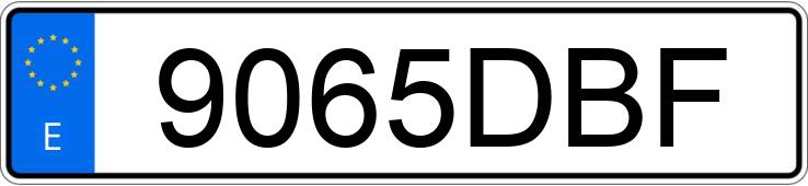 Numer rejestracyjny 9065DBF posiada VOLVO S60