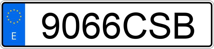 Numer rejestracyjny 9066CSB posiada SEAT LEON