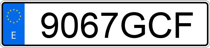 Numer rejestracyjny 9067GCF posiada BMW X3