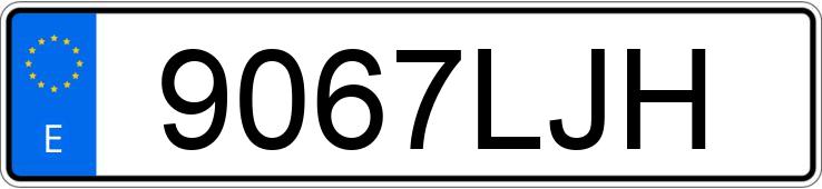 Numer rejestracyjny 9067LJH posiada VOLVO FE