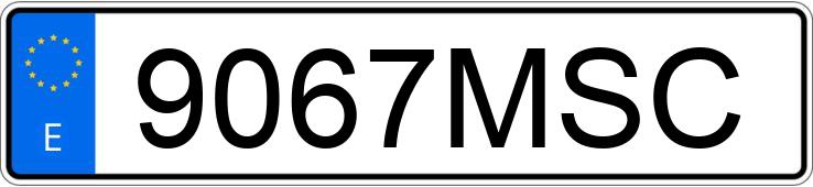 Numer rejestracyjny 9067MSC posiada AUDI TT