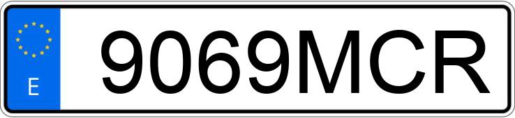 Numer rejestracyjny 9069MCR posiada TOYOTA VERSO