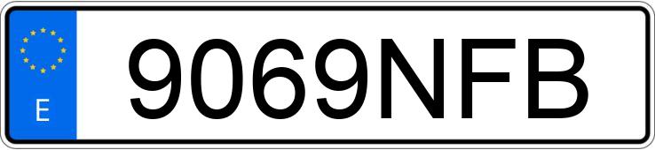 Numer rejestracyjny 9069NFB posiada AUDI Q4 SPORTBACK
