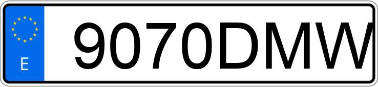 Numer rejestracyjny 9070DMW posiada SEAT CORDOBA