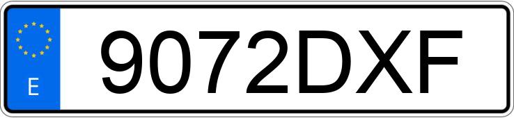 Numer rejestracyjny 9072DXF posiada AUDI A6