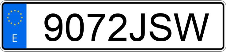 Numer rejestracyjny 9072JSW posiada CITROEN C-ELYSEE
