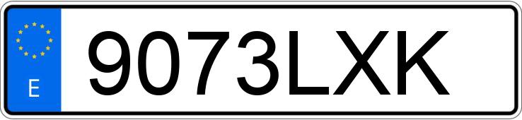 Numer rejestracyjny 9073LXK posiada KIA SPORTAGE