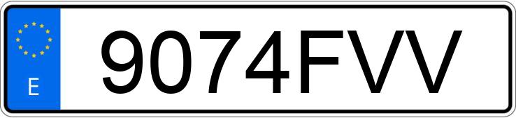 Numer rejestracyjny 9074FVV posiada FIAT PANDA