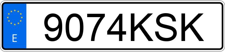 Numer rejestracyjny 9074KSK posiada PEUGEOT 3008