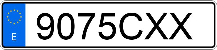 Numer rejestracyjny 9075CXX posiada RENAULT KANGOO