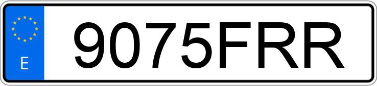 Numer rejestracyjny 9075FRR posiada BMW SERIE 3