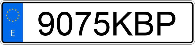 Numer rejestracyjny 9075KBP posiada VOLKSWAGEN POLO