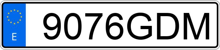 Numer rejestracyjny 9076GDM posiada RENAULT GRAND SCENIC