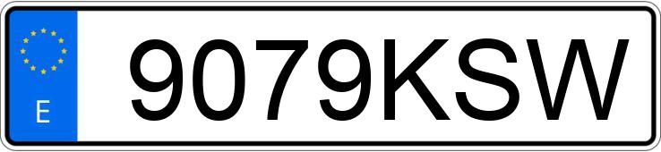 Numer rejestracyjny 9079KSW posiada PEUGEOT 308