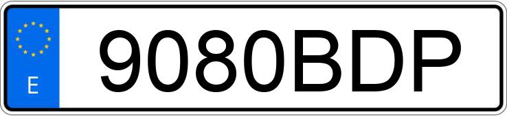 Numer rejestracyjny 9080BDP posiada KAWASAKI KFX 700