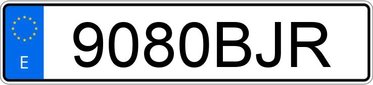 Numer rejestracyjny 9080BJR posiada RENAULT MASTER