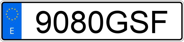 Numer rejestracyjny 9080GSF posiada VOLKSWAGEN POLO