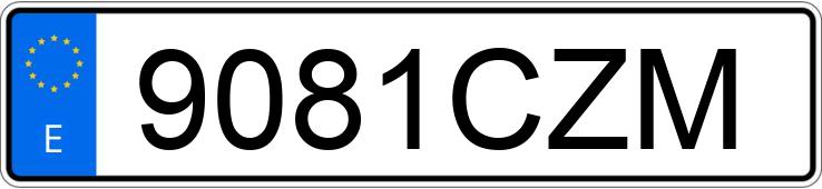 Numer rejestracyjny 9081CZM posiada BMW SERIE 5