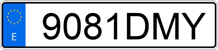 Numer rejestracyjny 9081DMY posiada MERCEDES E (211)