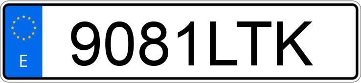 Numer rejestracyjny 9081LTK posiada AUDI Q5