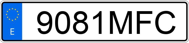 Numer rejestracyjny 9081MFC posiada SEAT IBIZA