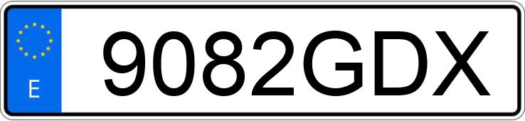 Numer rejestracyjny 9082GDX posiada MERCEDES C (203)