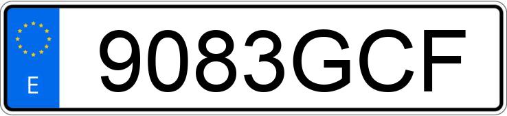 Numer rejestracyjny 9083GCF posiada AUDI A5