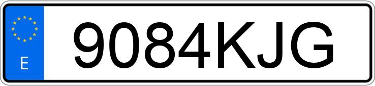 Numer rejestracyjny 9084KJG posiada VOLKSWAGEN POLO