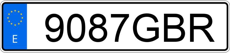 Numer rejestracyjny 9087GBR posiada OPEL VIVARO