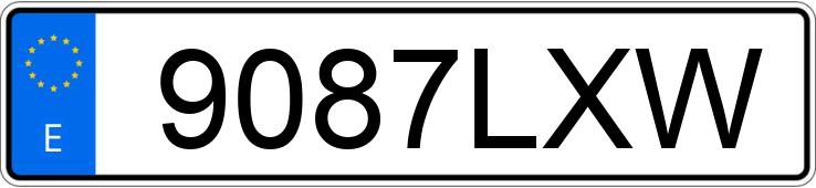 Numer rejestracyjny 9087LXW posiada PORSCHE MACAN