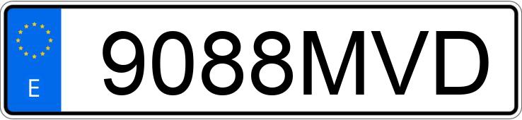 Numer rejestracyjny 9088MVD posiada TOYOTA GR YARIS