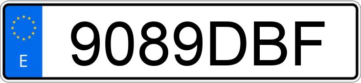Numer rejestracyjny 9089DBF posiada MERCEDES E (211)