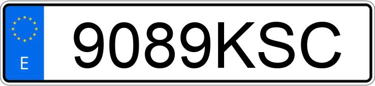 Numer rejestracyjny 9089KSC posiada SCANIA SERIE G