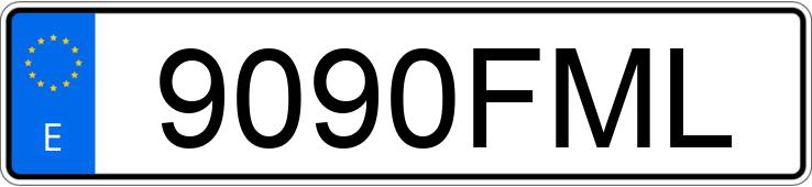 Numer rejestracyjny 9090FML posiada NISSAN INTERSTAR