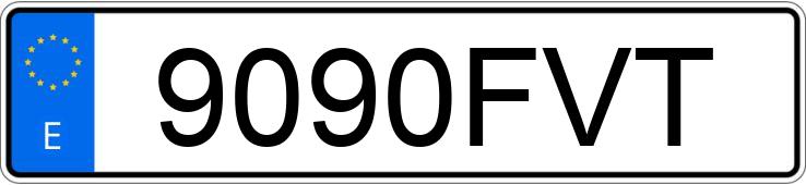 Numer rejestracyjny 9090FVT posiada AUDI A3