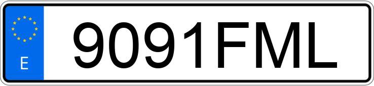 Numer rejestracyjny 9091FML posiada BMW SERIE 3