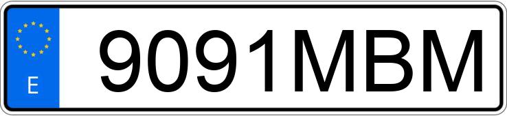 Numer rejestracyjny 9091MBM posiada SILENCE S